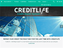 Tablet Screenshot of creditlife.us